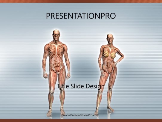 Anatomy PowerPoint Template title slide design