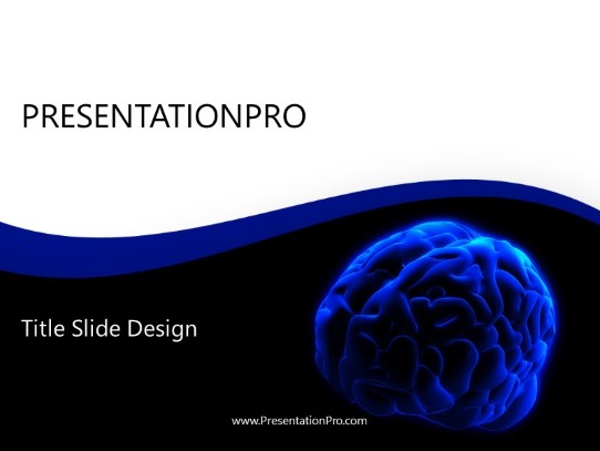 Brain Think PowerPoint Template title slide design