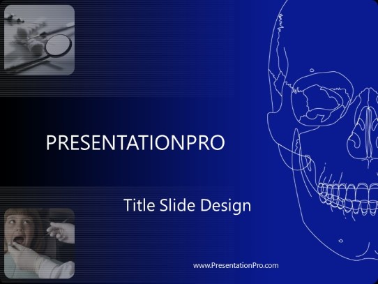 Dental2 PowerPoint Template title slide design