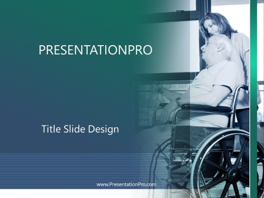 Home Care PowerPoint Template title slide design
