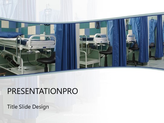 Medical Ward PowerPoint Template title slide design
