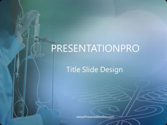 Medlab PowerPoint Template title slide design