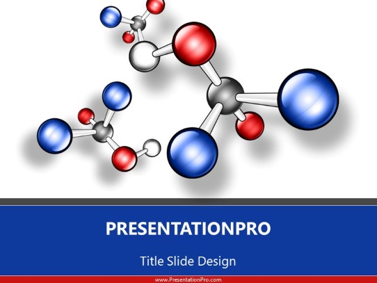 Mollecular Structure PowerPoint Template title slide design