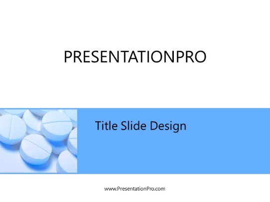 Simple Blues PowerPoint Template title slide design