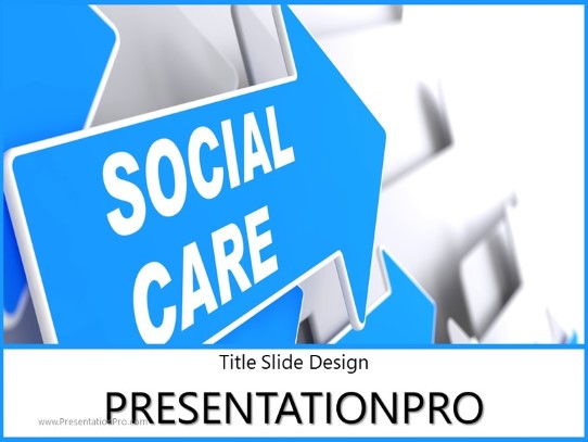 Social Care PowerPoint Template title slide design