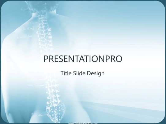 Subluxation PowerPoint Template title slide design