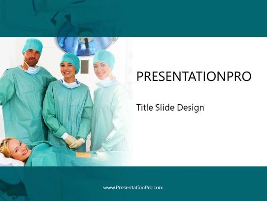Surgeon Patient PowerPoint Template title slide design