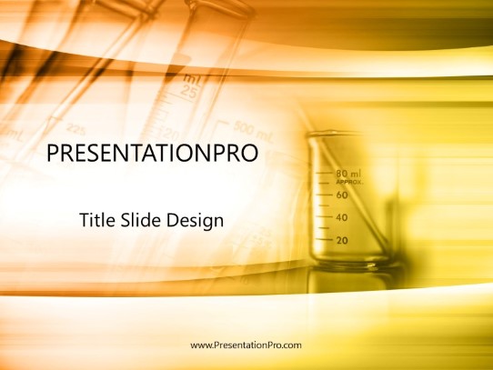 Techno Beeker Orange PowerPoint Template title slide design