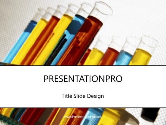 Tubes PowerPoint Template title slide design