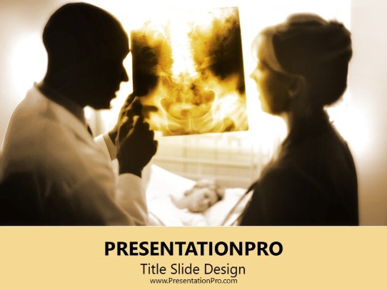 X Ray Docpatient PowerPoint Template title slide design