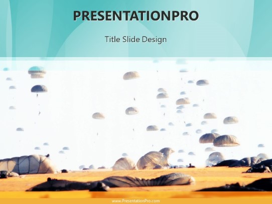 Red Dawn PowerPoint Template title slide design