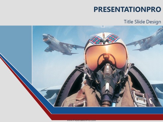 Top Gun PowerPoint Template title slide design