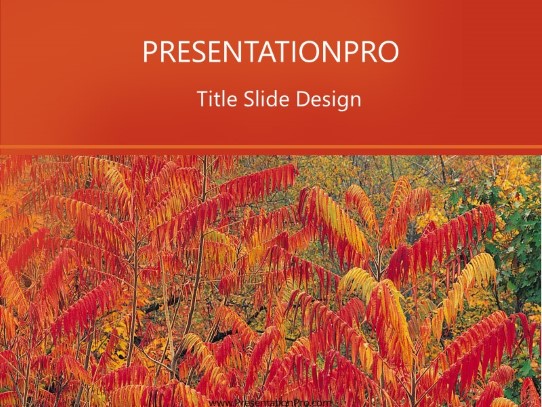 Nature05 PowerPoint Template title slide design