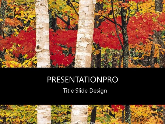 Nature09 PowerPoint Template title slide design