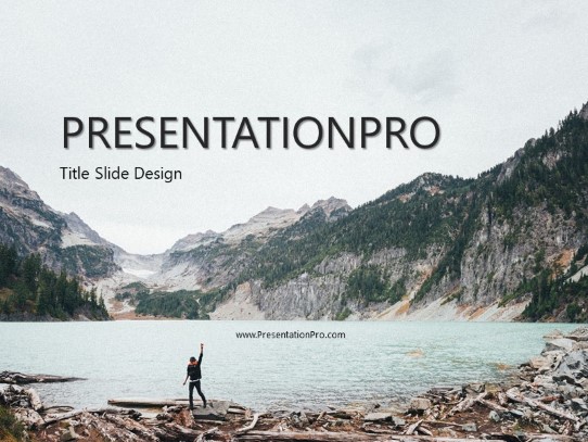 Rugged Success PowerPoint Template title slide design