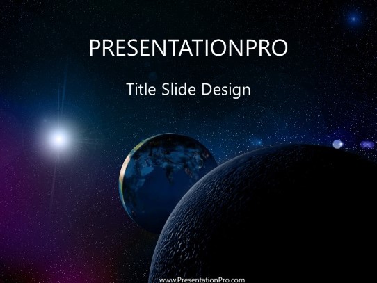 Space PowerPoint template background in Nature PowerPoint ppt slide