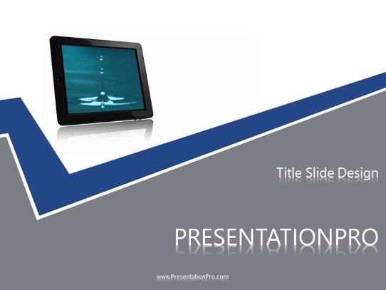 Splash2 PowerPoint Template title slide design