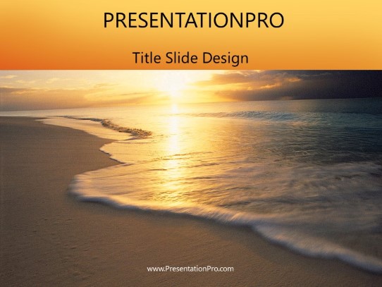 Tropical05 PowerPoint Template title slide design