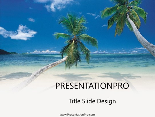 Tropical08 PowerPoint Template title slide design