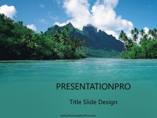 Tropical10 PowerPoint Template title slide design