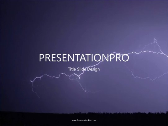 Various Lighting PowerPoint Template title slide design
