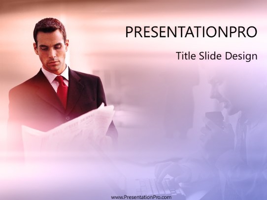 Business Report PowerPoint Template title slide design
