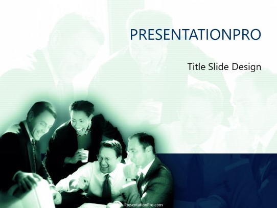 Check It Out Green PowerPoint Template title slide design