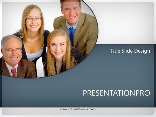 Family Business PowerPoint Template title slide design