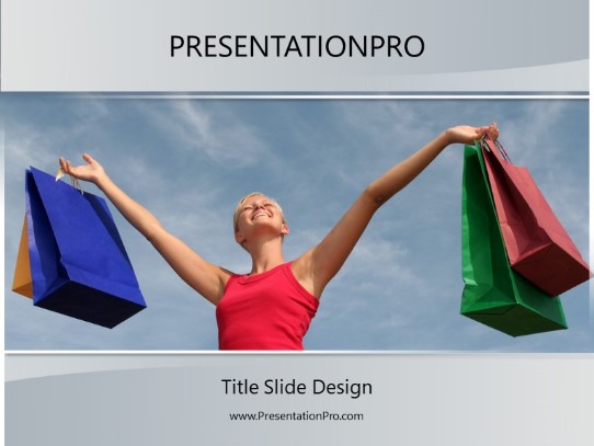 Happy Consumer PowerPoint Template title slide design