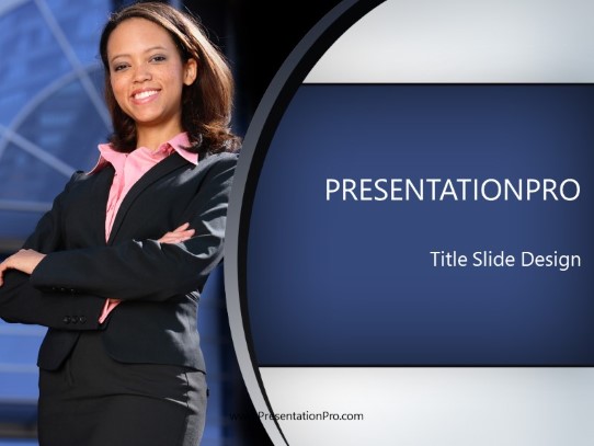 Recent Graduate PowerPoint Template title slide design