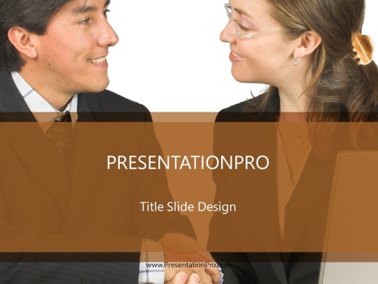Recruit Me PowerPoint Template title slide design