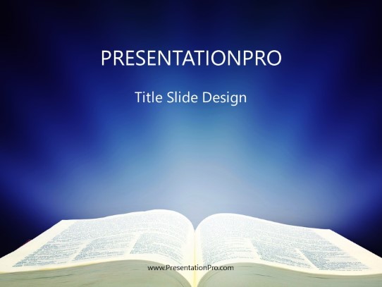 Bible3 PowerPoint Template title slide design