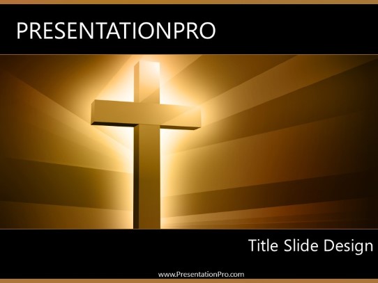 Crossdark PowerPoint Template title slide design