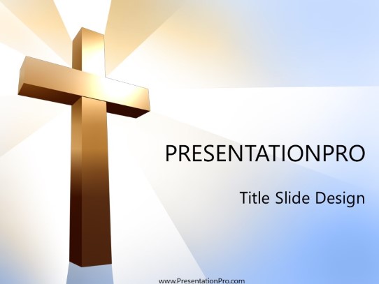 Crosslight PowerPoint Template title slide design