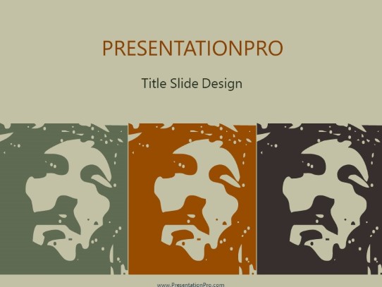 Jesus PowerPoint Template title slide design