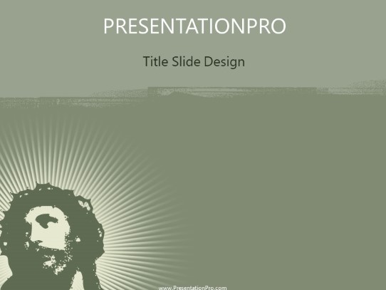 Jesus Christ PowerPoint Template title slide design