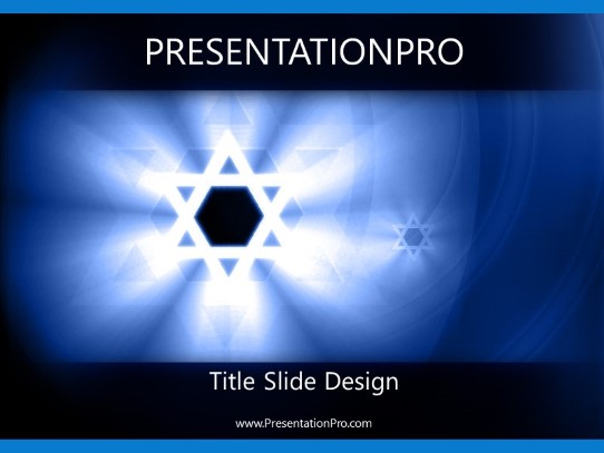 Starofdavid PowerPoint Template title slide design