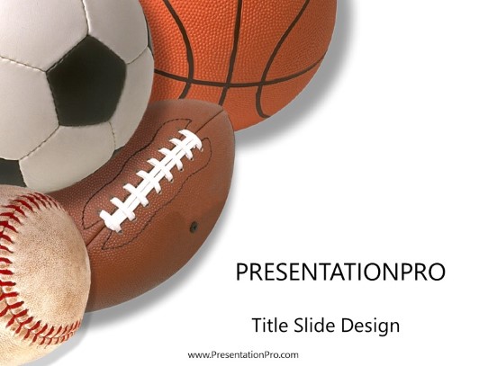 Balls01 PowerPoint Template title slide design