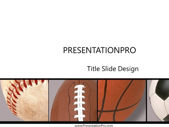 Balls02 PowerPoint Template title slide design