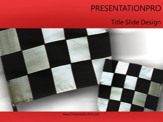 Checkered PowerPoint Template title slide design