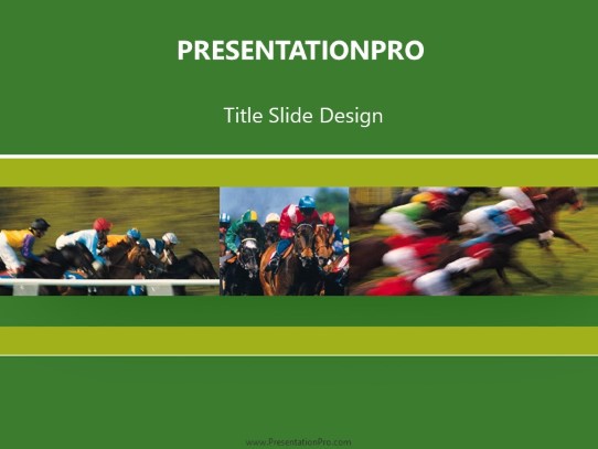 Derby PowerPoint Template title slide design