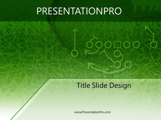 Ftballfld PowerPoint Template title slide design