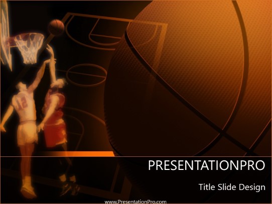 Hoosiers PowerPoint Template title slide design
