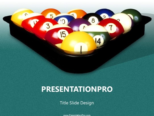 Rack Up PowerPoint Template title slide design