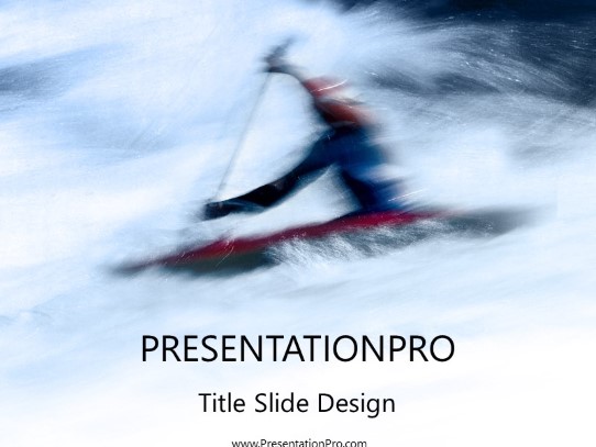 Rowing PowerPoint Template title slide design
