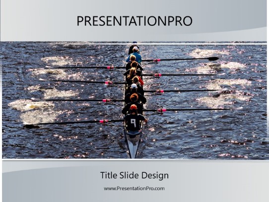 Unity Row PowerPoint Template title slide design
