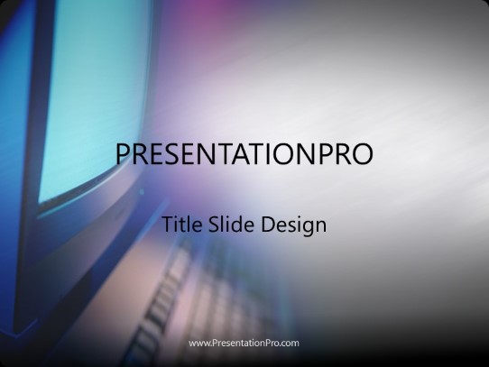 Bigscrn PowerPoint Template title slide design