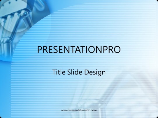 Bluebot PowerPoint Template title slide design