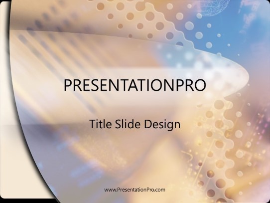 Digidots PowerPoint Template title slide design