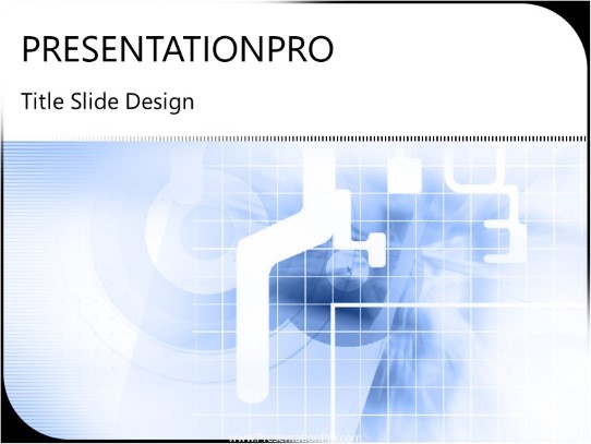 Digi Grid PowerPoint Template title slide design
